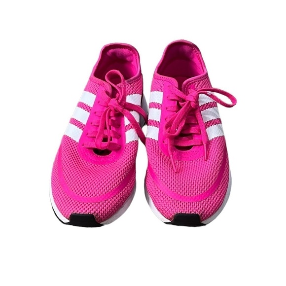 adidas Pink Cloudfoam Running Sneakers Size 4 Big Girl's - Picture 3 of 8